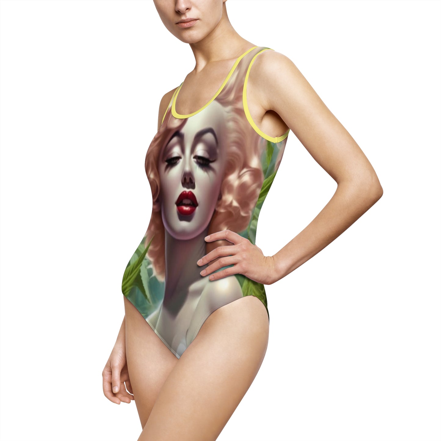 Women's Classic One-Piece Swimsuit (AOP Mj Marylin)