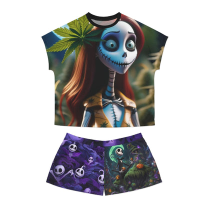 Women's Short Pajama Set (AOP) she sells seashells