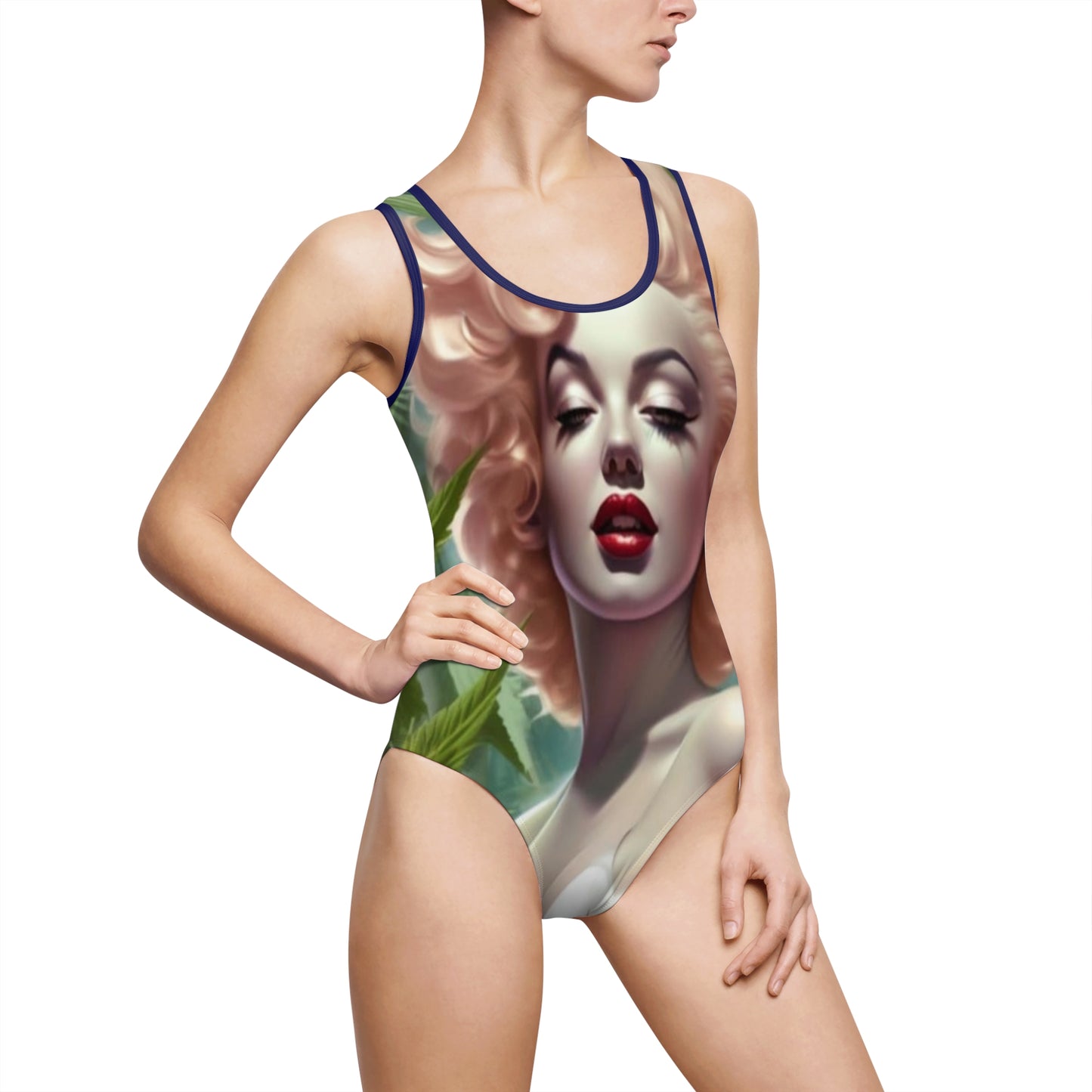 Women's Classic One-Piece Swimsuit (AOP Mj Marylin)