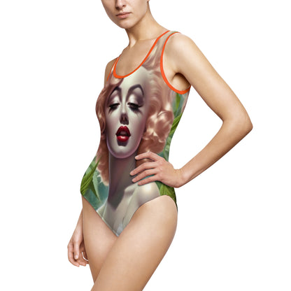 Women's Classic One-Piece Swimsuit (AOP Mj Marylin)