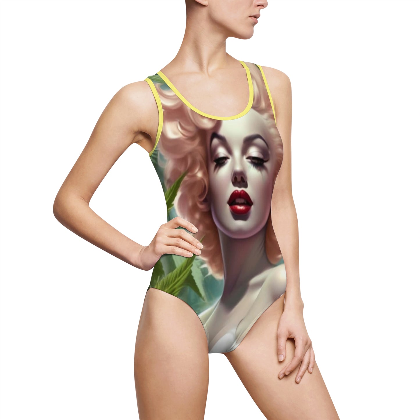 Women's Classic One-Piece Swimsuit (AOP Mj Marylin)