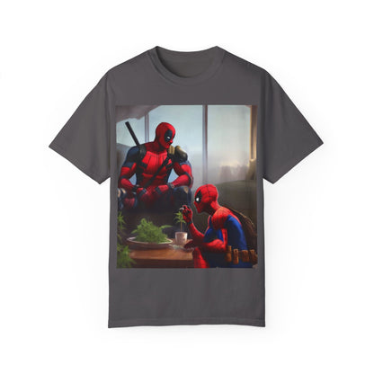 PVDP and Webslinger Chillin- Unisex Garment-Dyed T-shirt