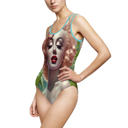 Women's Classic One-Piece Swimsuit (AOP Mj Marylin)